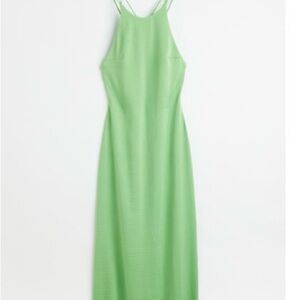 H&M Green Halter Slip Dress